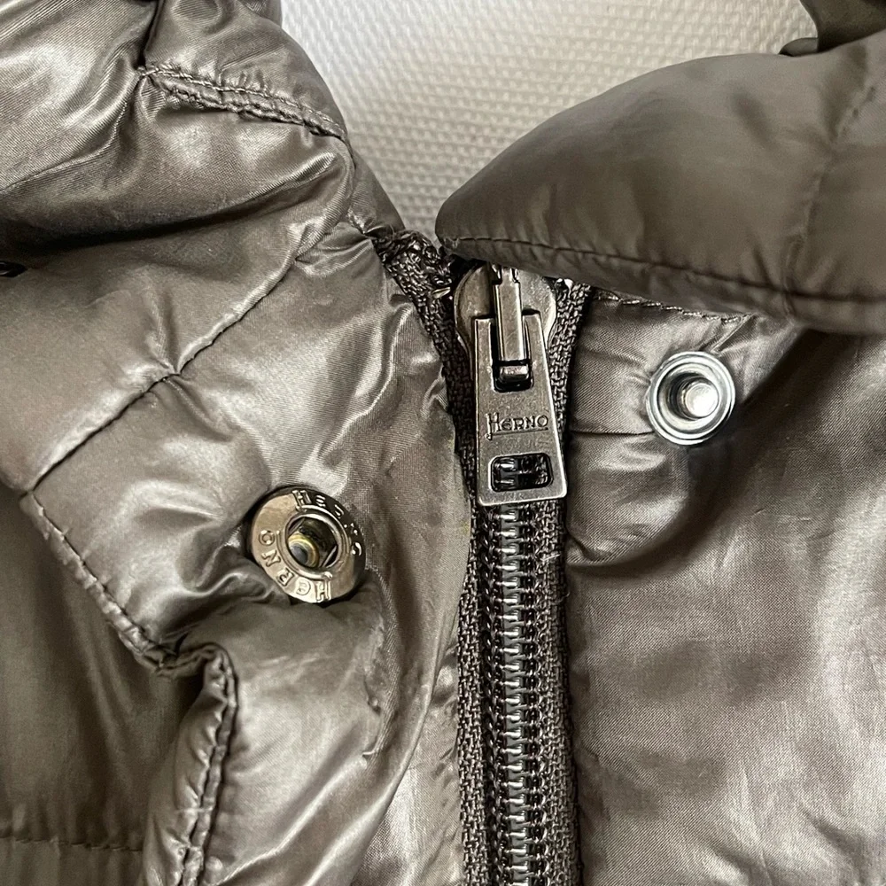 Herno Metallic Gray Puffer Jacket - Picture 4 of 15